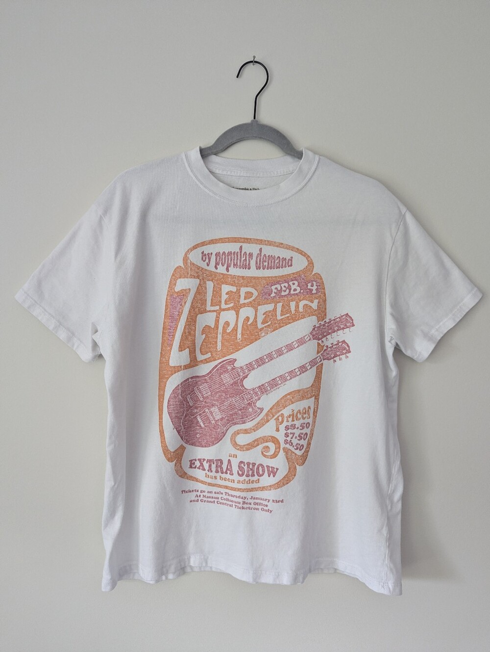 Abercrombie & Fitch Led Zeppelin Concert Graphic T-Shirt Extra Show New York